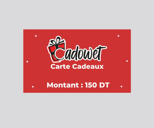 carte cadeau 150 dt Carte Cadeaux 150 DT